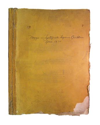 GRAMMARS, DICTIONARIES, etc.  MAGGIO, FRANCESCO MARIA. Syntagmaton linguarum . . . quae in Georgiae regionibus audiuntur. 1670